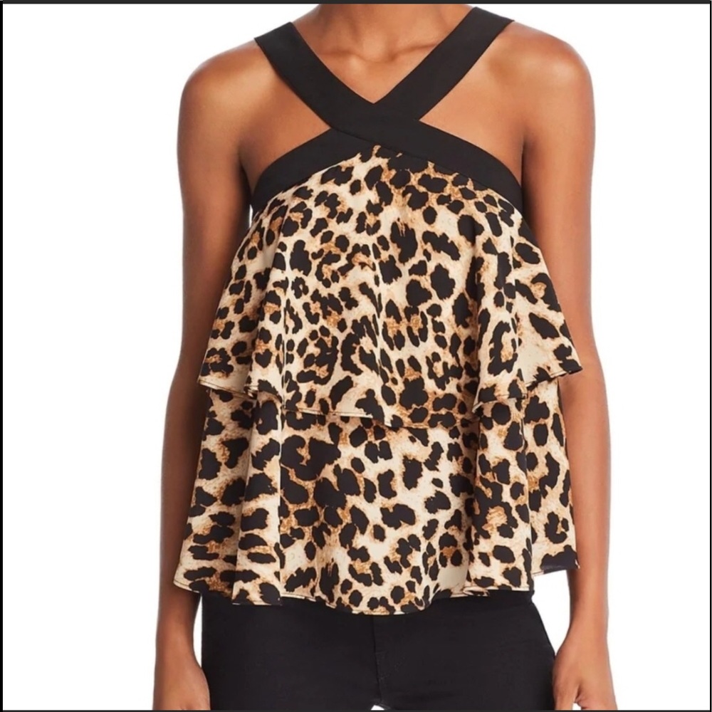 Adorable NWT Bloomingdales Aqua Brand Leopard Tank